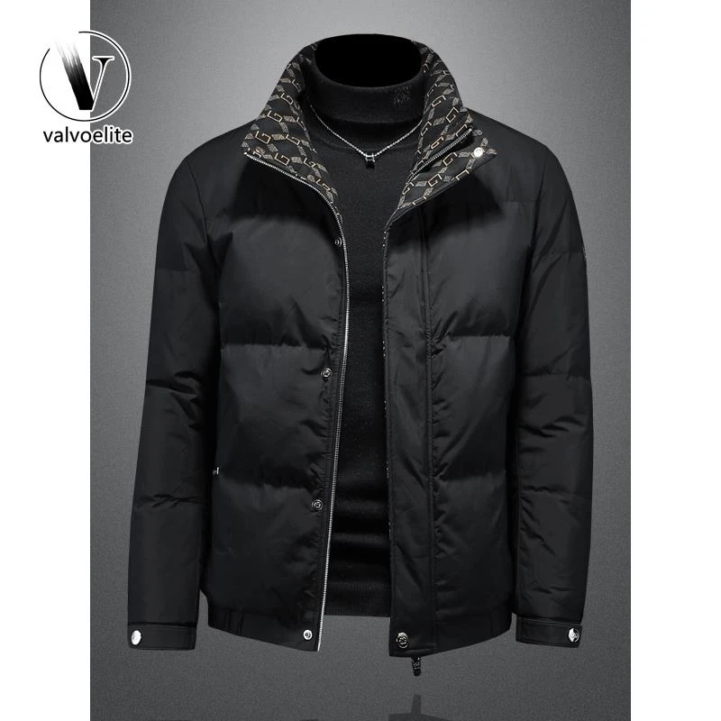 VALVOELITE立领羽绒服男士冬季2025新款短款修身潮流休闲保暖外套