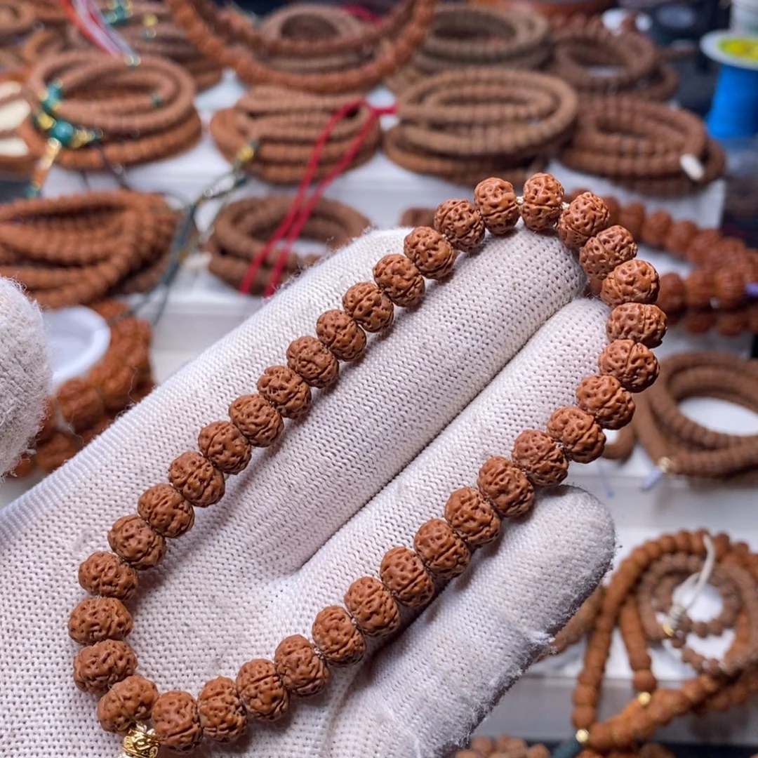 金刚菩提手串五瓣飞碟老树蜂窝双龙，尺寸10