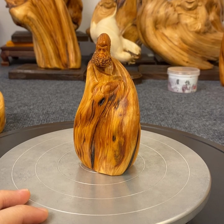 柏木（崖柏）崖柏达摩摆件根雕工艺品