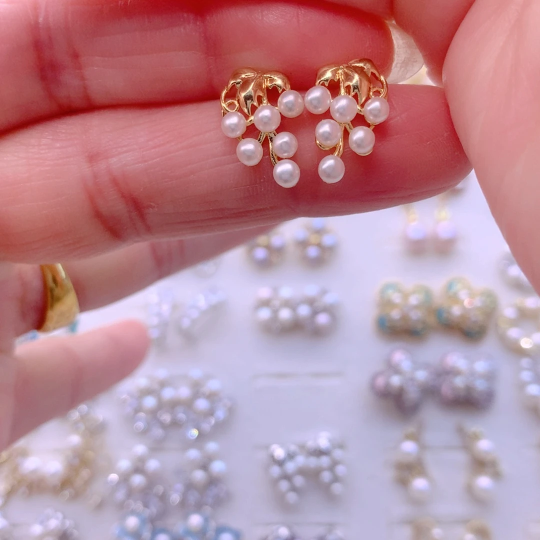 淡水珍珠耳饰合金