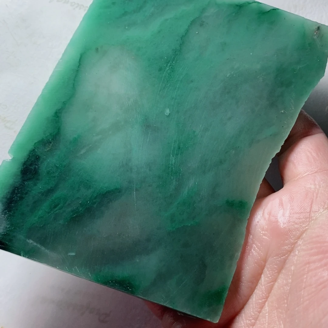 定制石英质玉r***儿天然非洲翠手镯定制