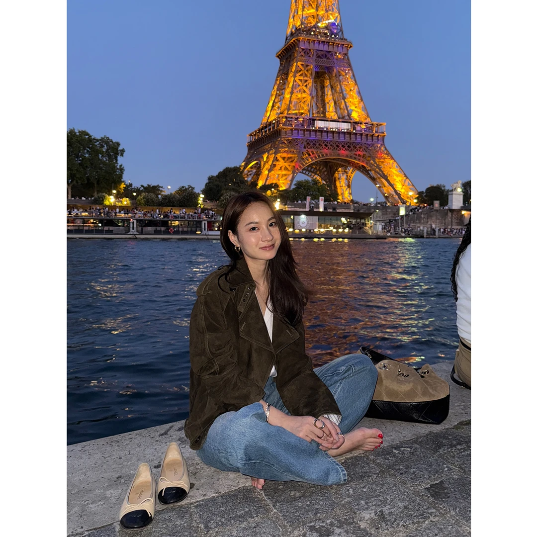 KEEP KAPU靠谱【名利场】私服Ma*r中古款橄榄绿翻领皮衣KP253134