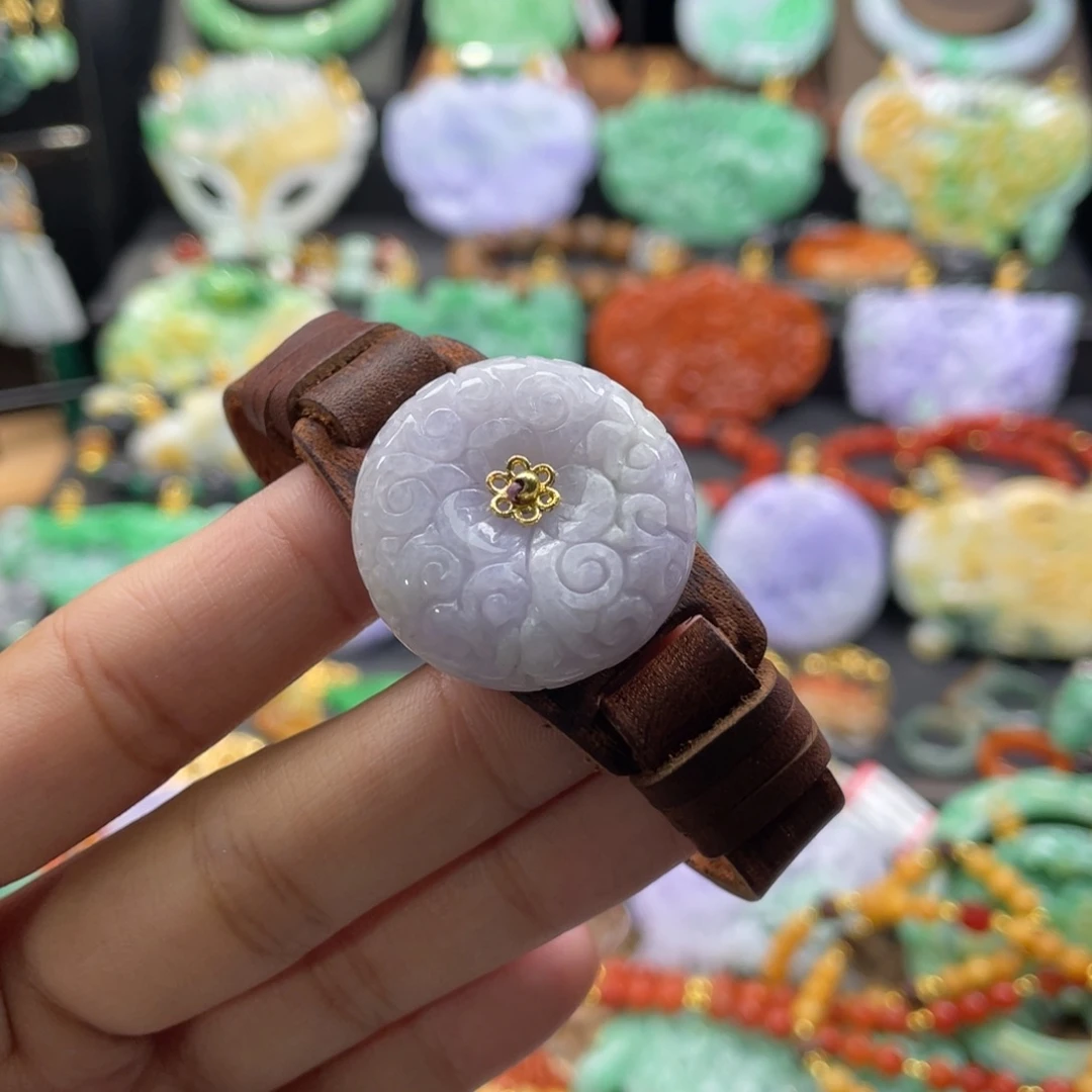 翡翠未镶嵌颈饰代编织