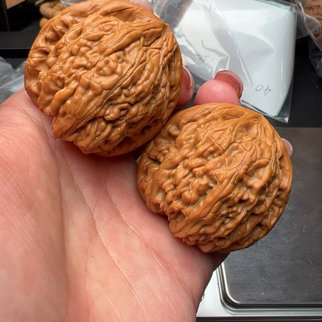 文玩核桃把件虎头王43