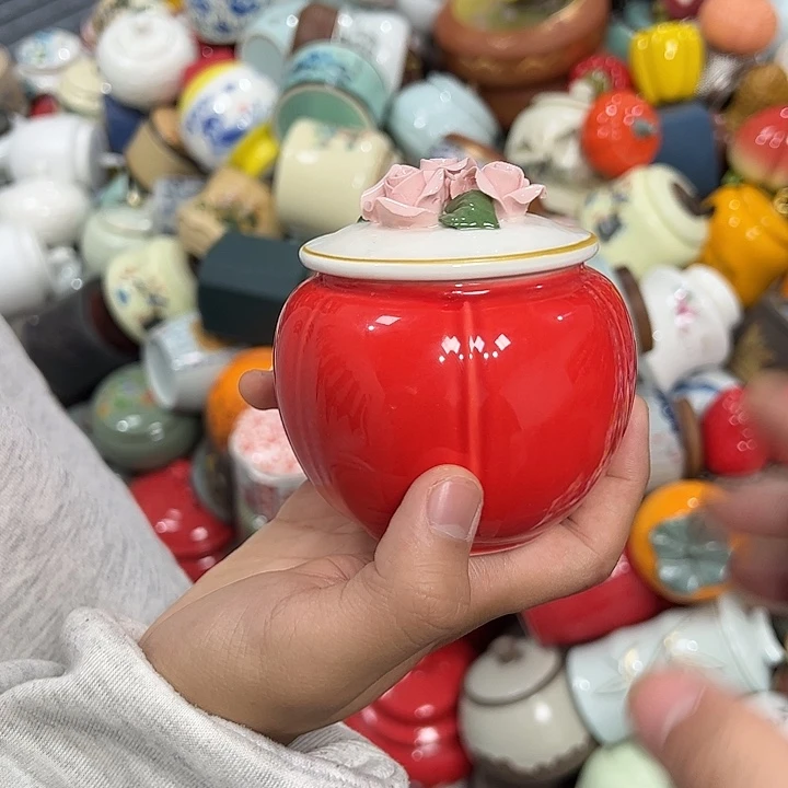 茶叶罐陶瓷家用储物罐瑕疵福利品介意勿拍
