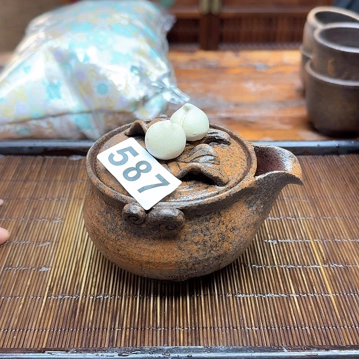 纯手工制作粗陶茶具