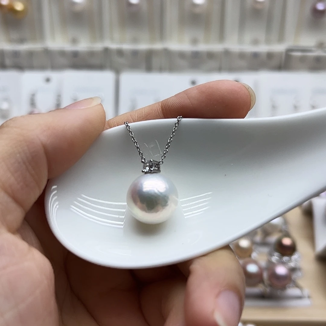 吊坠(赠链)银S925镶嵌淡水珍珠13.1