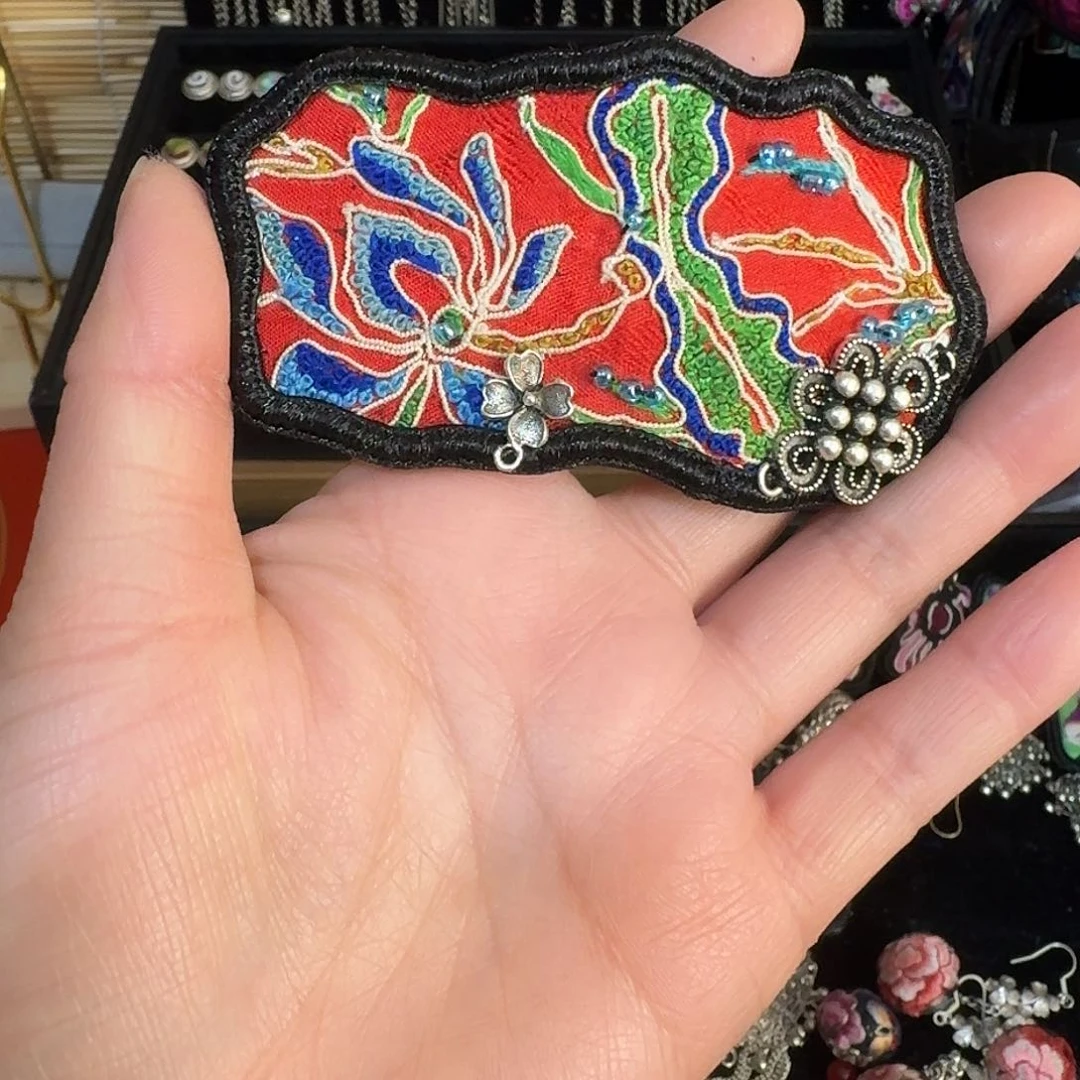 织绣@*子民族风刺绣发夹