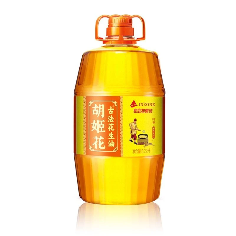 INZONE胡姬花古法花生油家庭特惠装6.22L/桶
