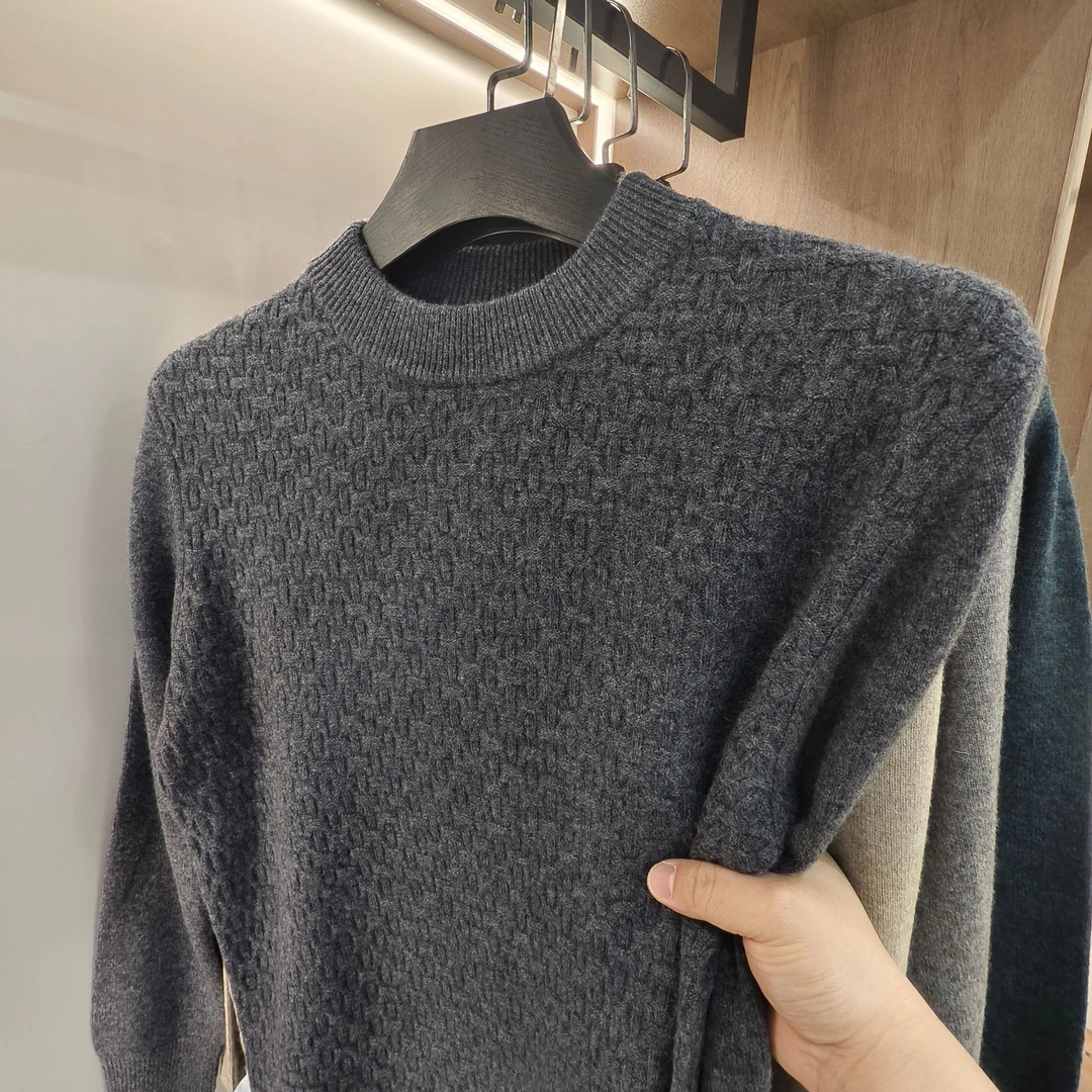 半高领衫男士秋季绵毛衣时尚打底衫冬季圆领930PK58313