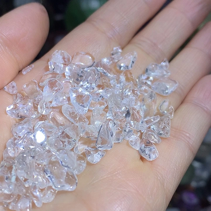 水晶天然白水晶碎石220g未镶嵌