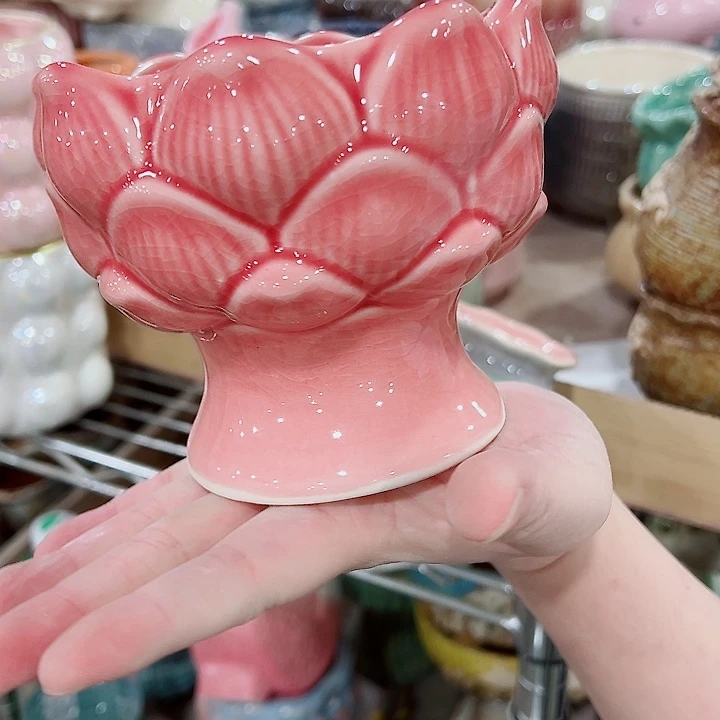 有孔，凑单福利满10元发货陶瓷多肉花盆！