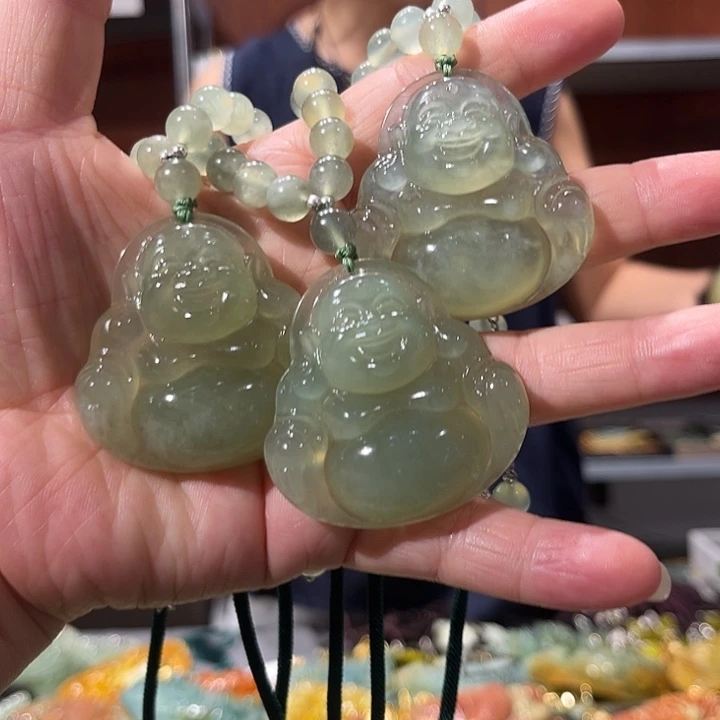 岫玉未镶嵌毛衣链