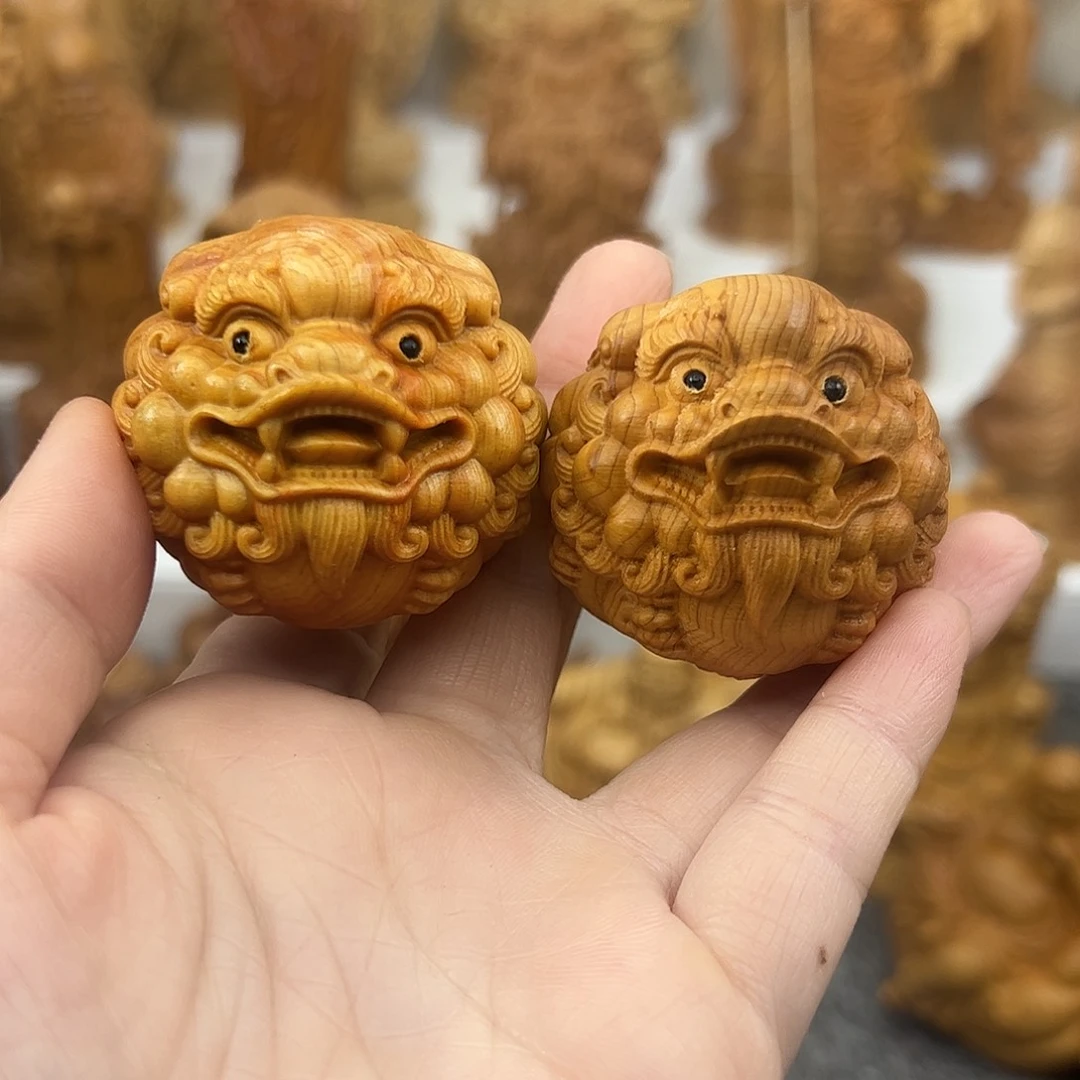 木柏木摆件手把件，