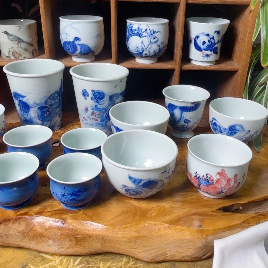 用***3手工手绘六个杯杯