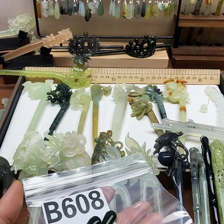 岫玉发簪未镶嵌S****e岫玉发簪未镶嵌天然