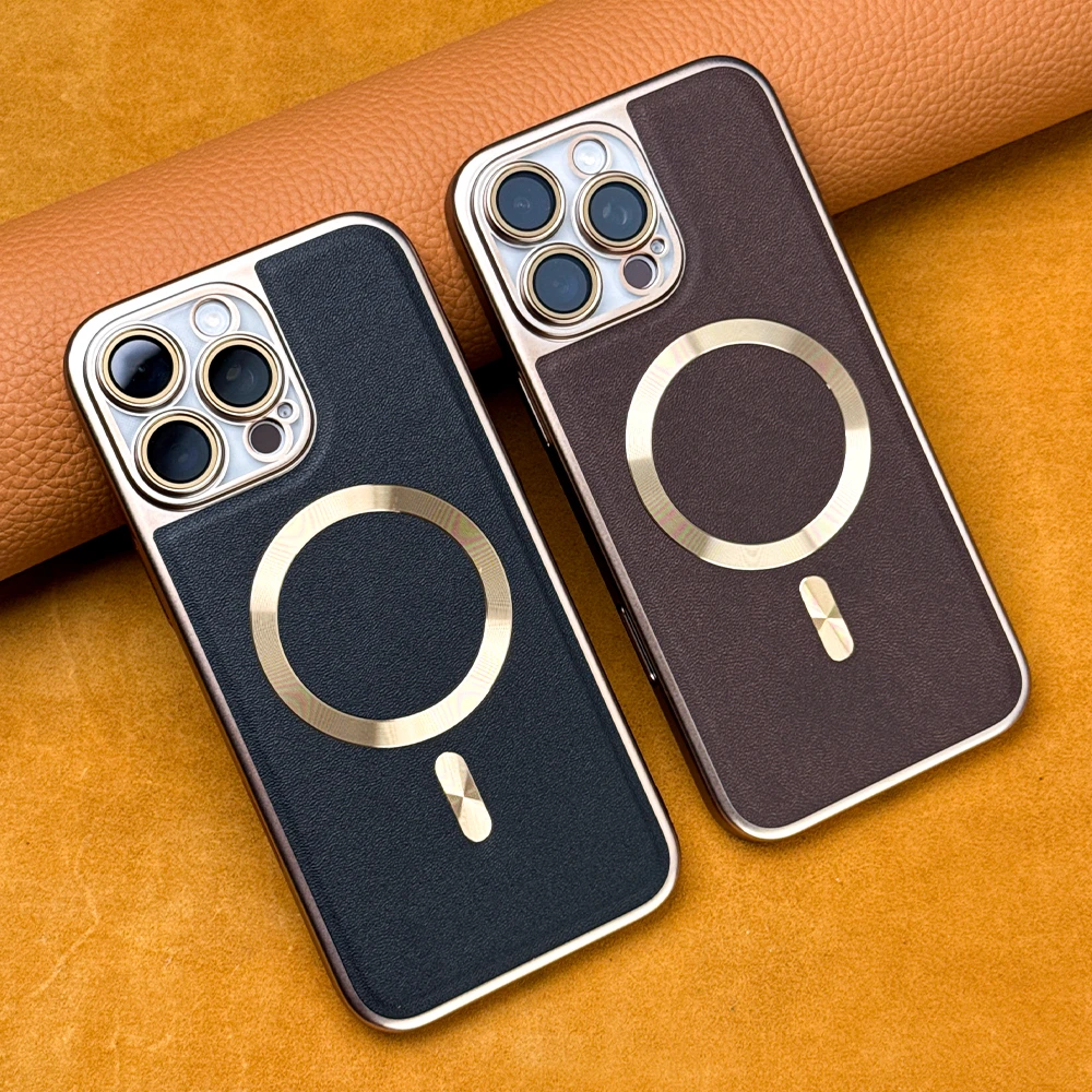 适用苹果16ProMax磁吸手机壳哑光磨砂iPhone15/14/13防摔保护后壳