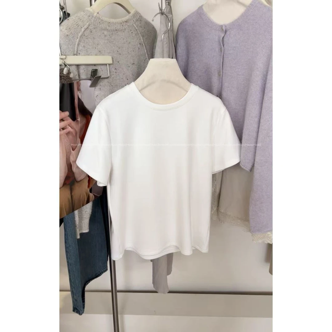 mooi |'糯糯T' 磨毛软糯短袖T恤