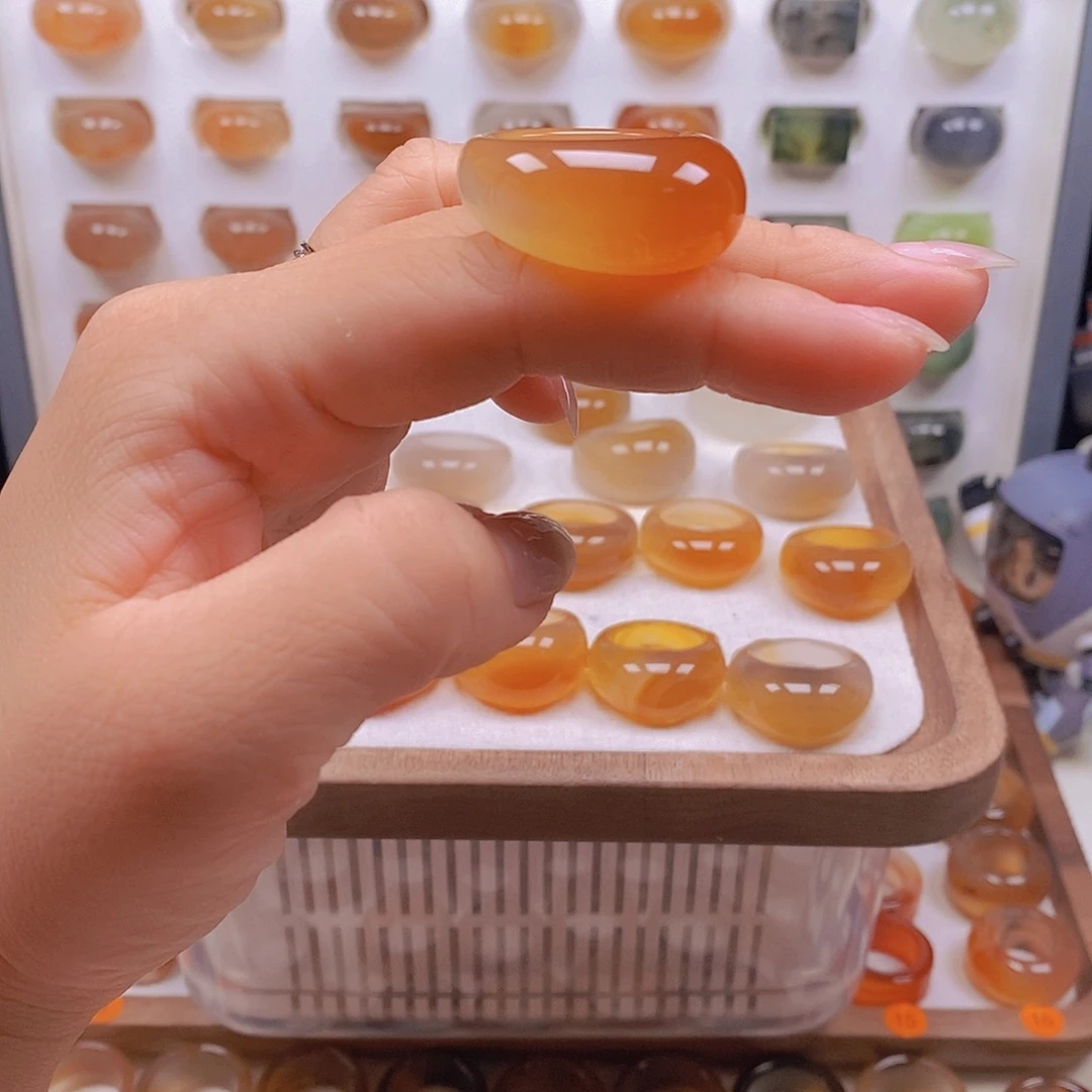 A***.未镶嵌戒指玛瑙/玉髓港20