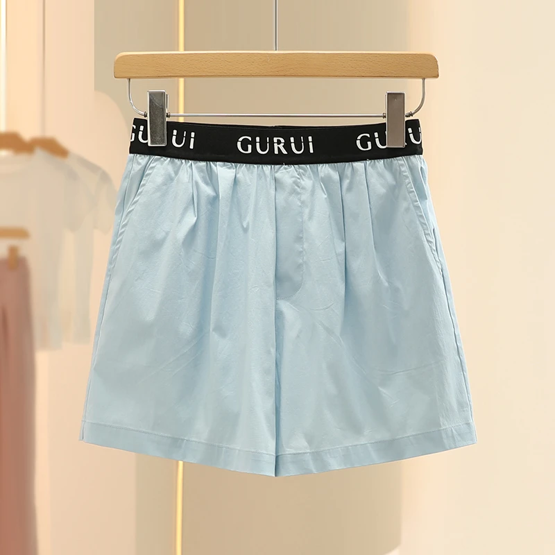 【咕】经典款百搭时尚撞色直筒短裤2025夏季商场专柜品牌女装