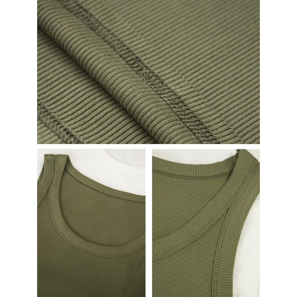 螺纹吊带背心女内搭2025新款夏季上衣纯棉套头外穿针织小吊带夏