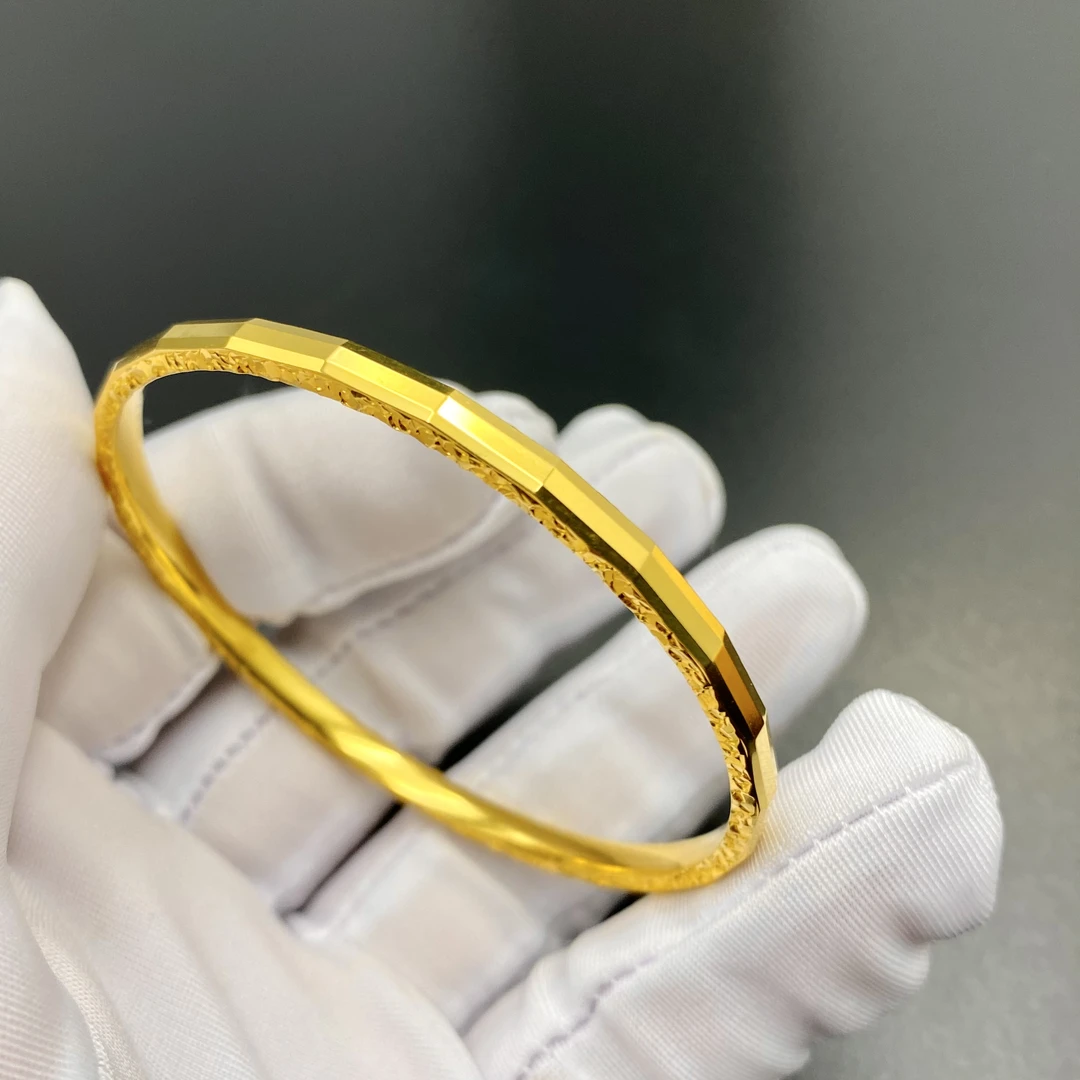 足银手镯 镭射手镯足银999