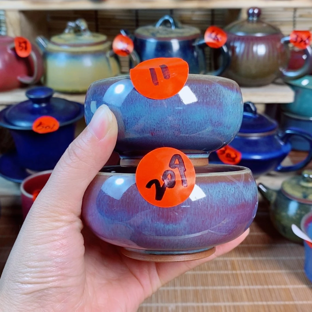 瓷片许****茶神后钧瓷手工……茶器