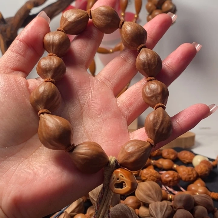 橄榄核手串/手链1.7原皮蜜桃