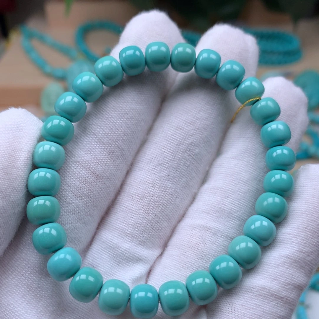 绿松石精品配饰直径7.8mm未镶嵌