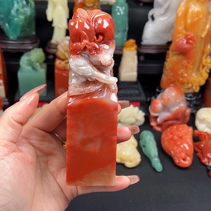 寿山石高山水冻石