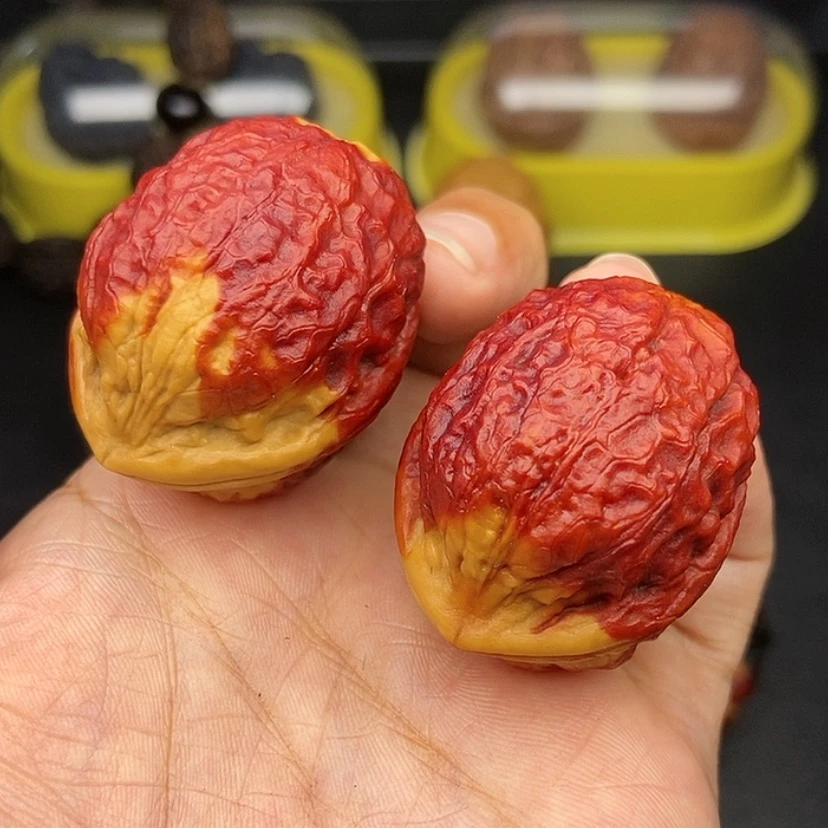 【闪购商品】文玩核桃把件37尺七彩蟒纹龙蛋