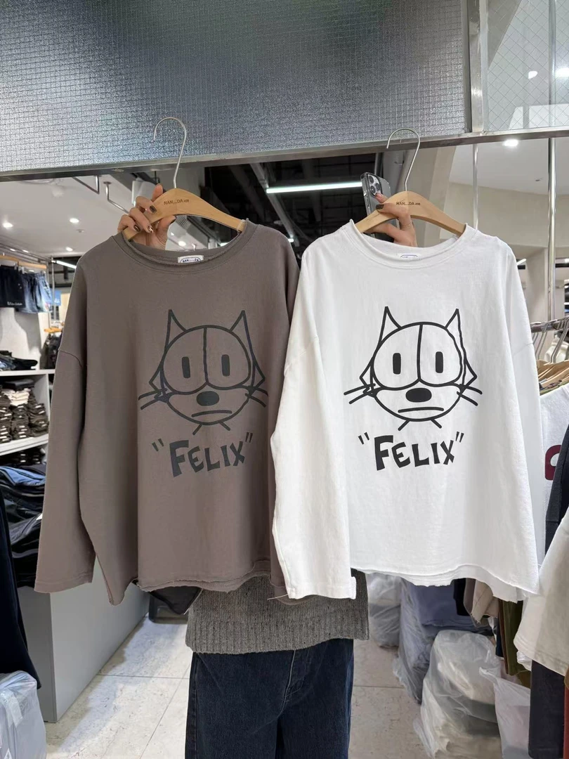 东大门正品na大眼猫长袖T恤（no退no换）