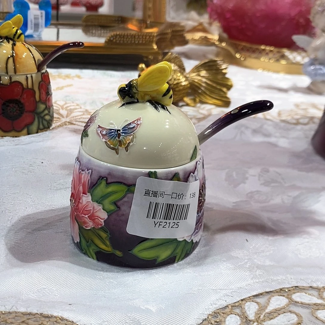 摆件陶瓷➕骨瓷蜜蜂调料罐