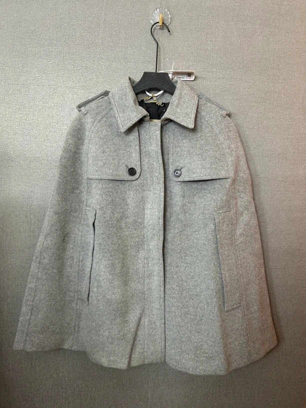 95新 BURBERRY/博柏利 灰色披风