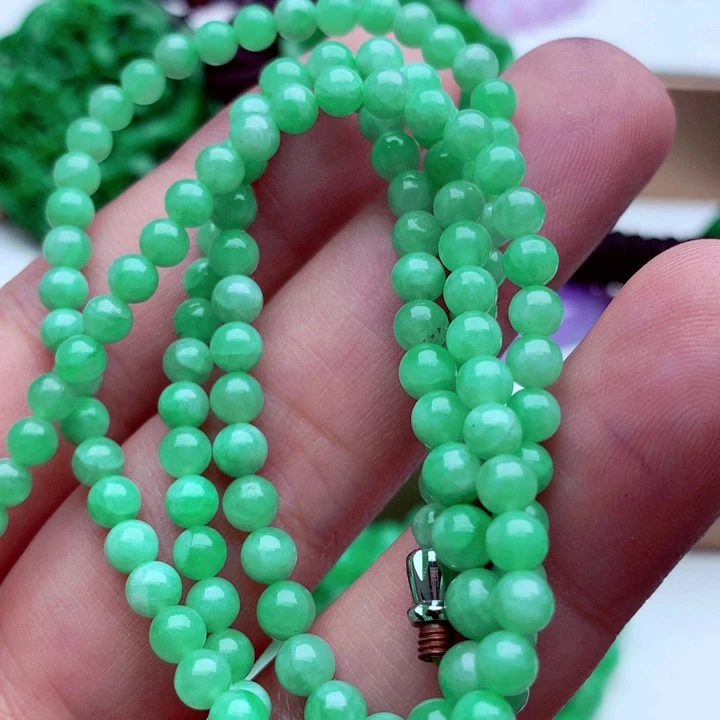 翡翠未镶嵌毛衣链