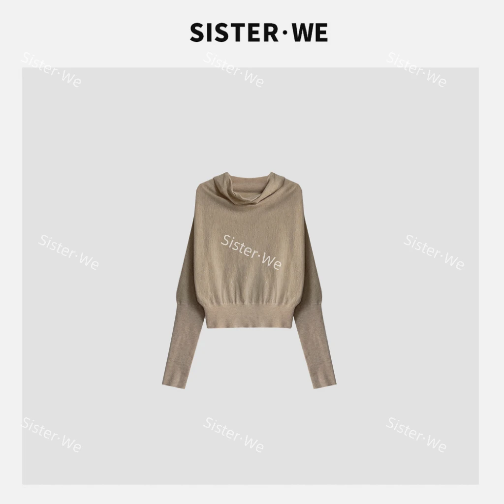 薇姐【木叙】Sister·We时尚洋气荡领设计小衫 6182