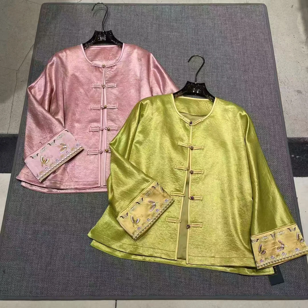 林杠杠春季新品/袖口刺绣外套