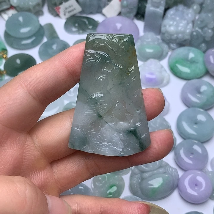 翡翠未镶嵌颈饰天然翡翠