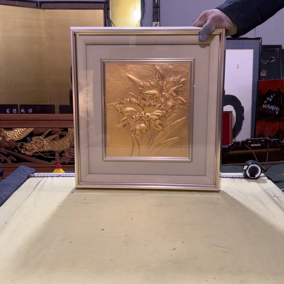 绘画A****了屏风框画茶空间设计