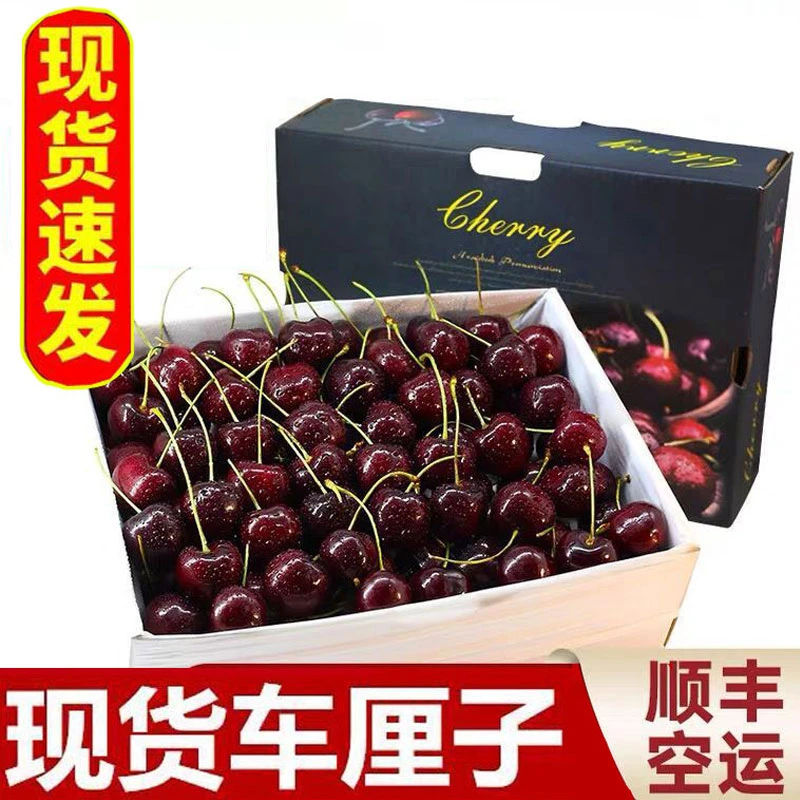 顺丰空运智利车厘子1-4J新鲜孕妇水果进口黑珍珠樱桃内附果径卡
