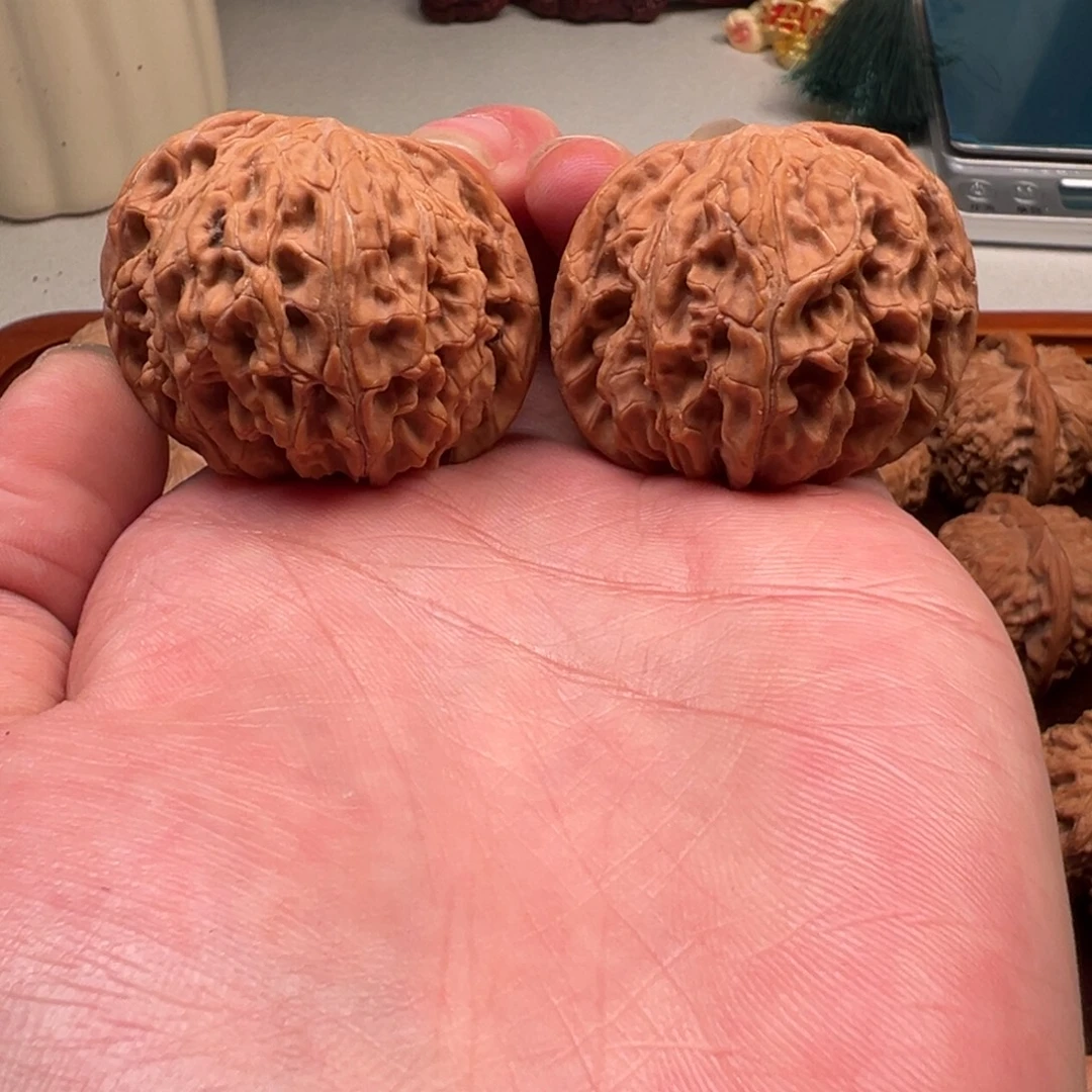 文玩核桃把件全品磨盘