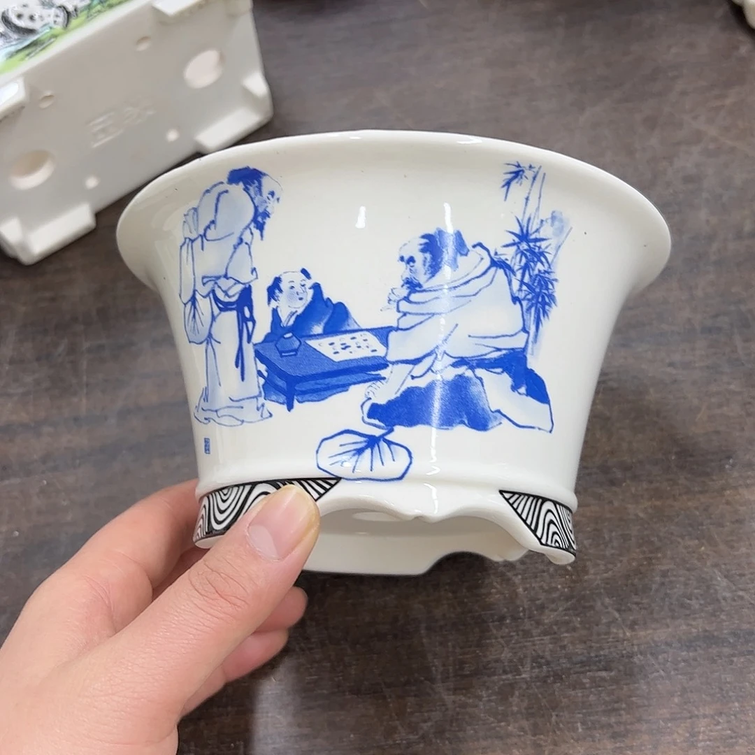 紫砂花盆169号瑕疵15/8cm