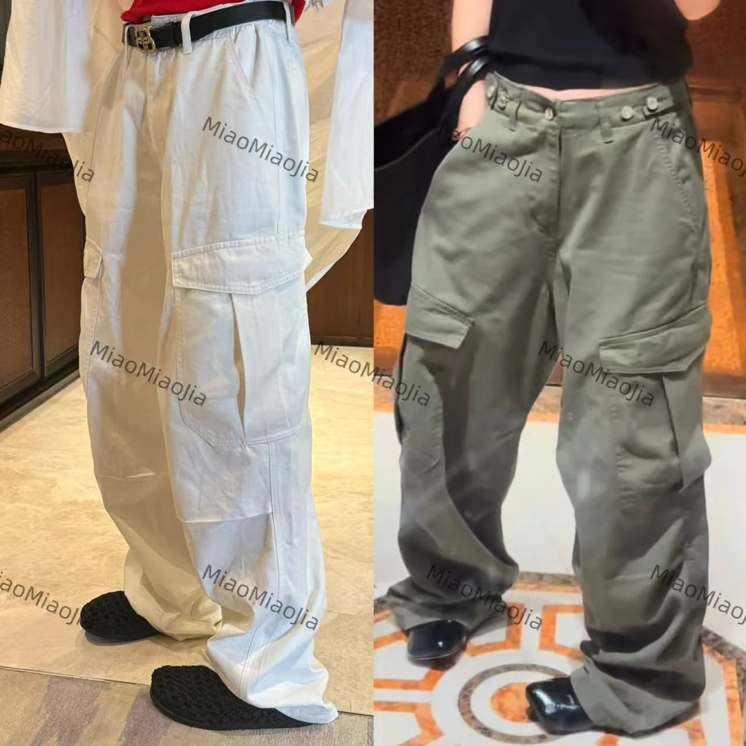 /苗苗家/『炸街裤』美式百搭工装裤设计感大口袋宽松直筒休闲长裤
