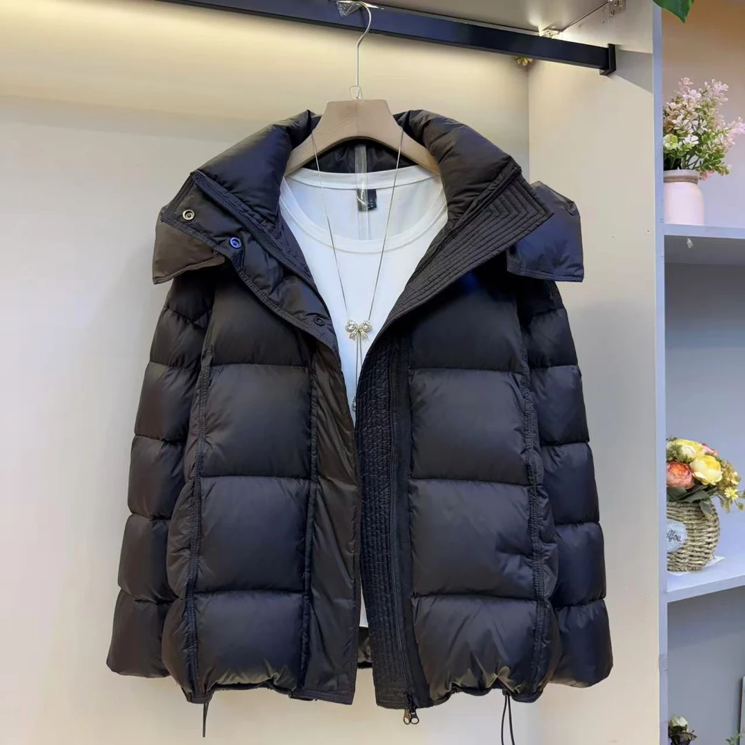 2025年新款女士短款连帽韩版时尚保暖高品质棉服外套