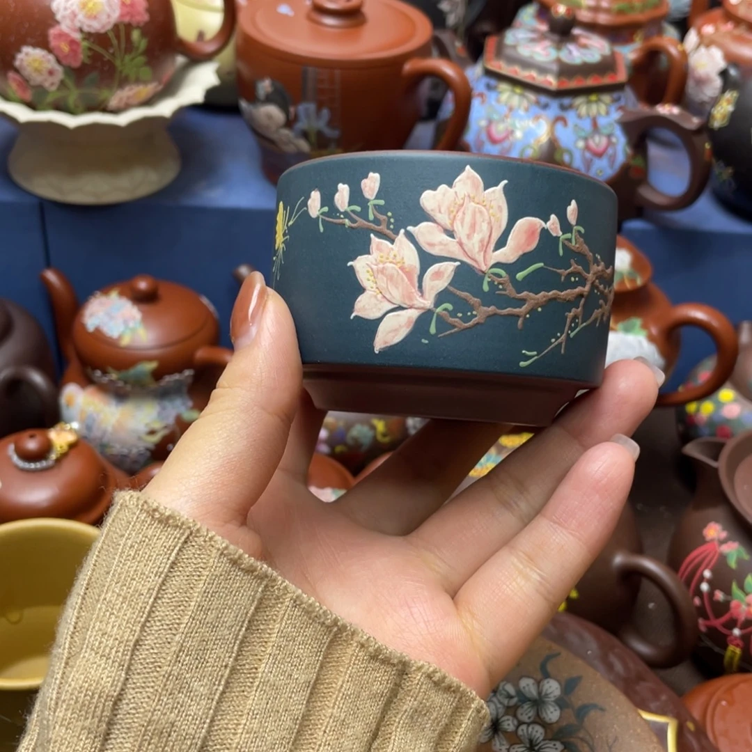 紫砂茶杯紫砂主人杯130cc