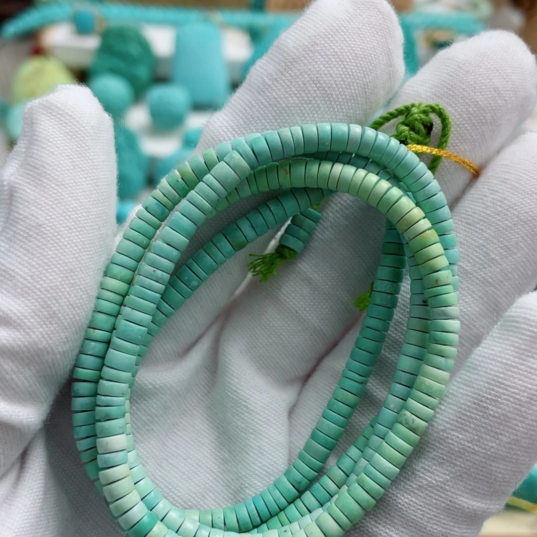 绿松石18K金镶嵌珠宝奇石