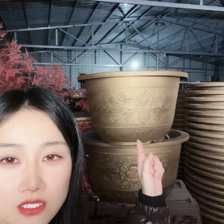 圆形70花盆一个无孔