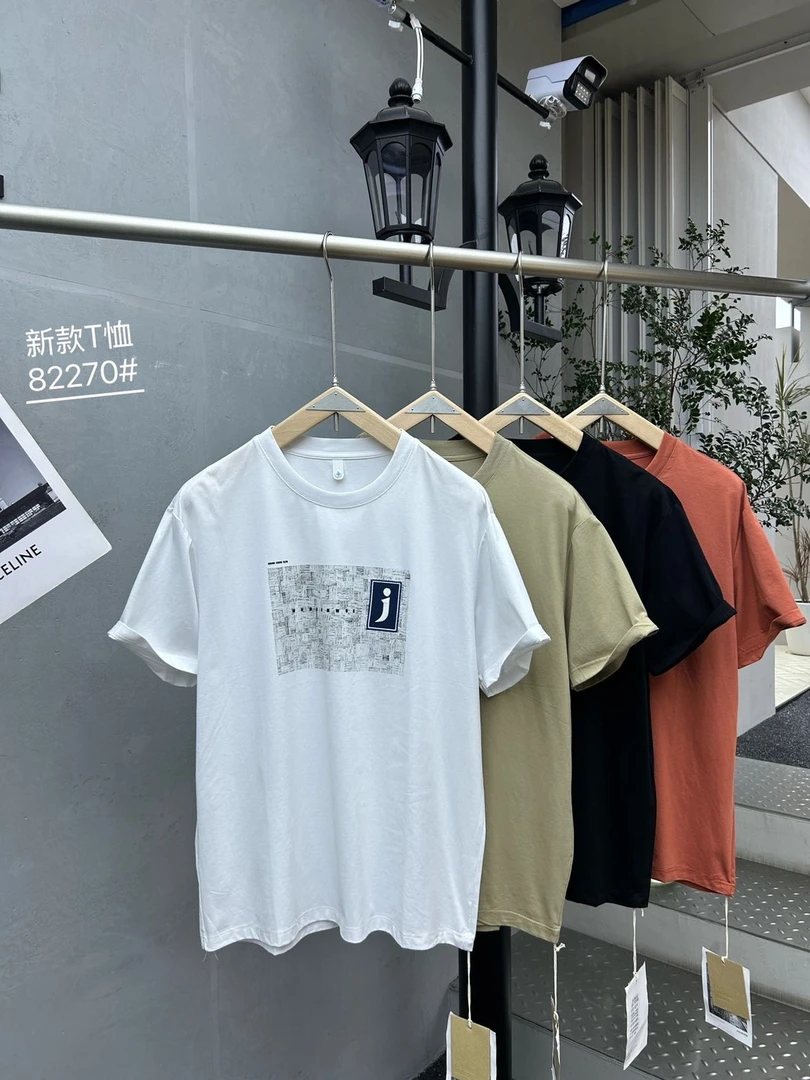 82270-G 砖红   时尚精品潮牌撤柜短T