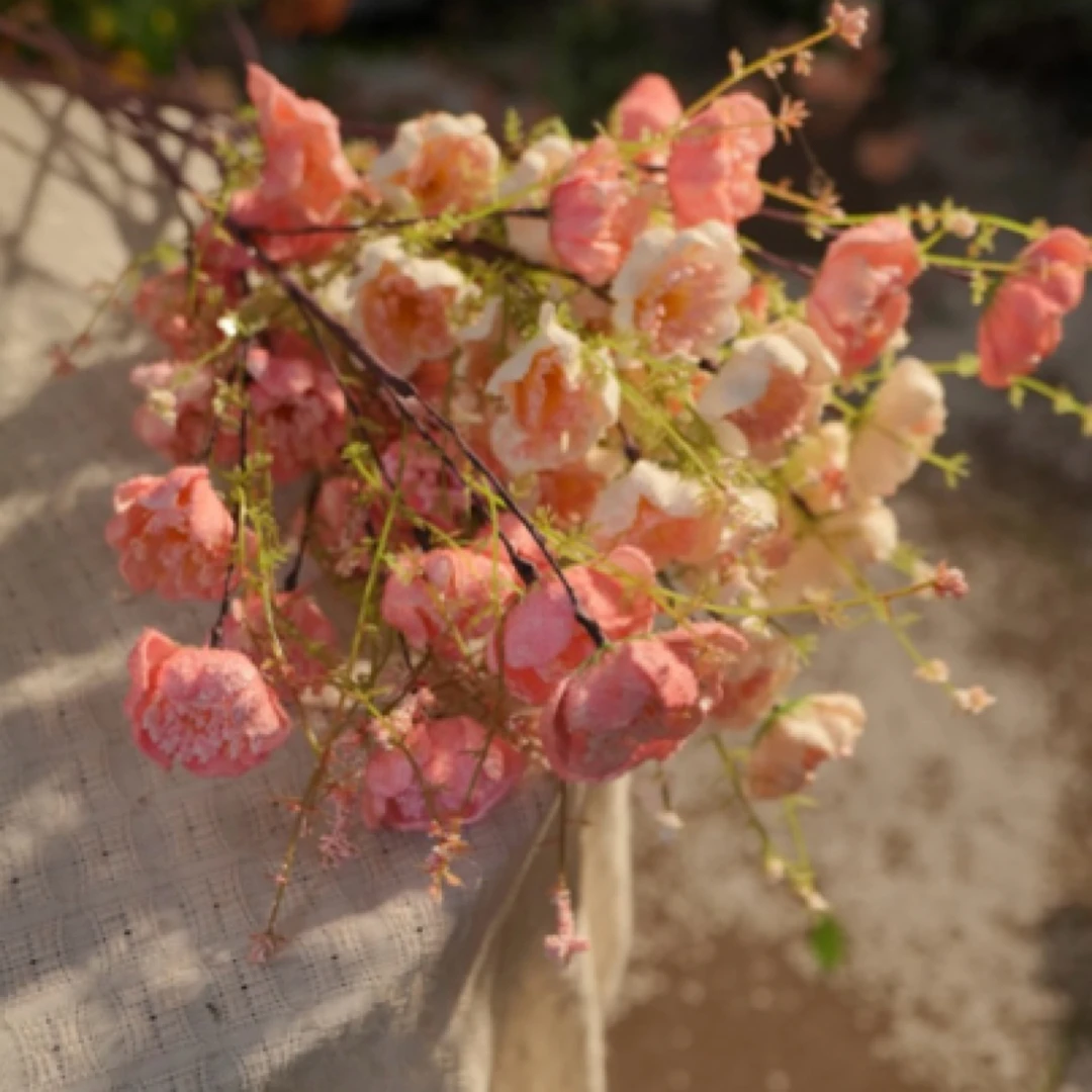 粉蝶仿真假花客厅餐桌摆件装饰品ins风插花装饰玄关