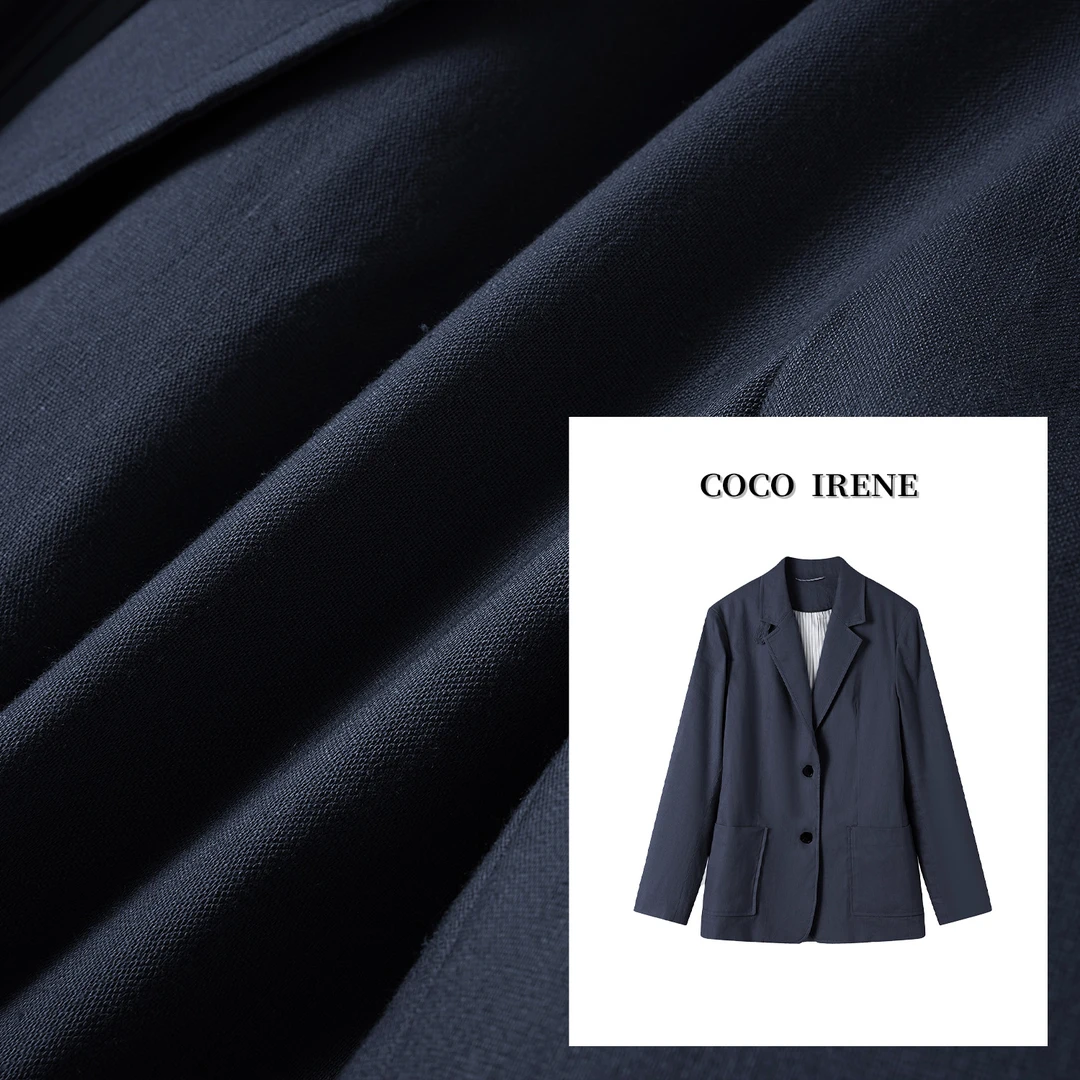COCO IRENE 【亚麻西装】亚麻西装外套
